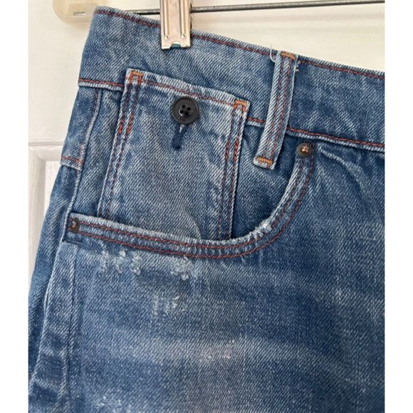 G Star Raw Original Jeans Shorts 27 Waist Button Close Snap Pocket 5 Pocket - Picture 6 of 15
